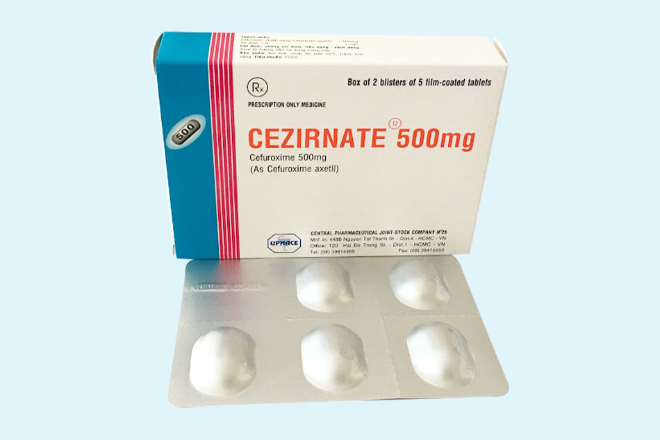 Hộp thuốc Cezirnate 500mg