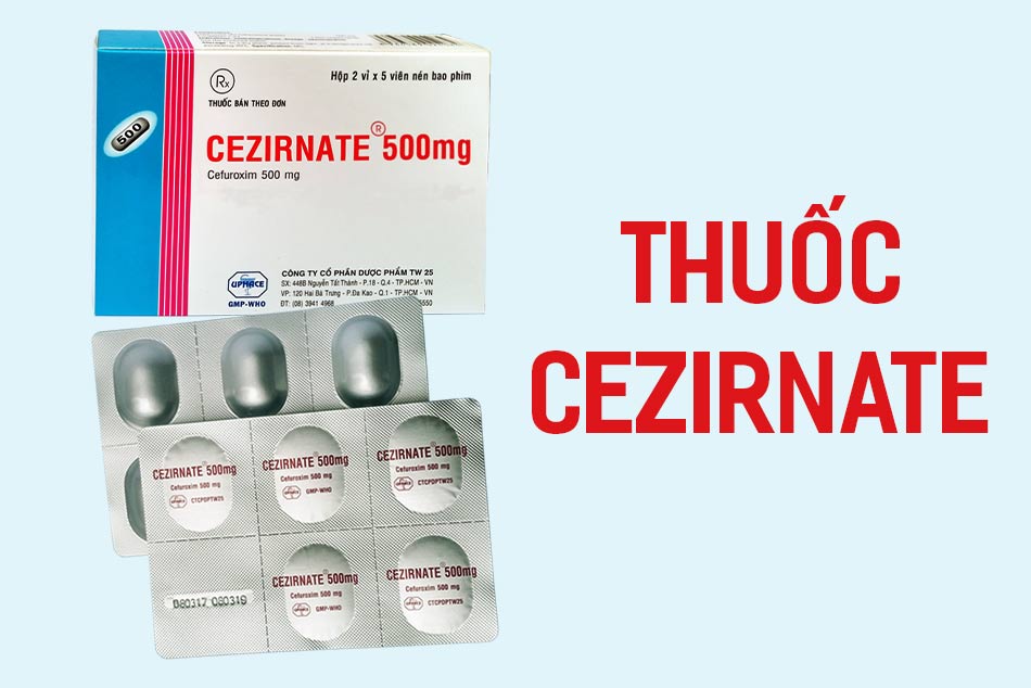 Vỉ thuốc kháng sinh Cezirnate 250mg