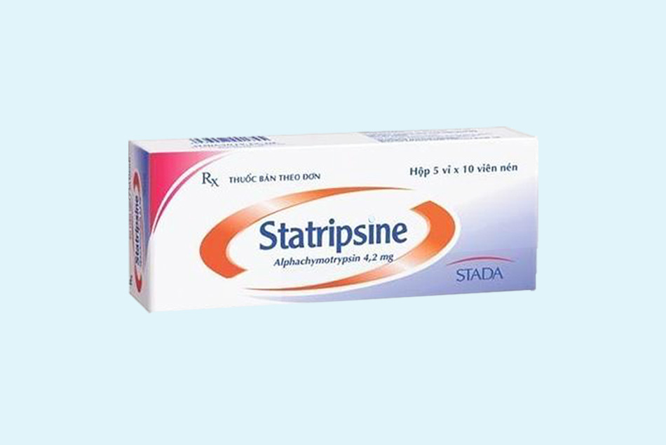Hộp thuốc Statripsine 4,2mg