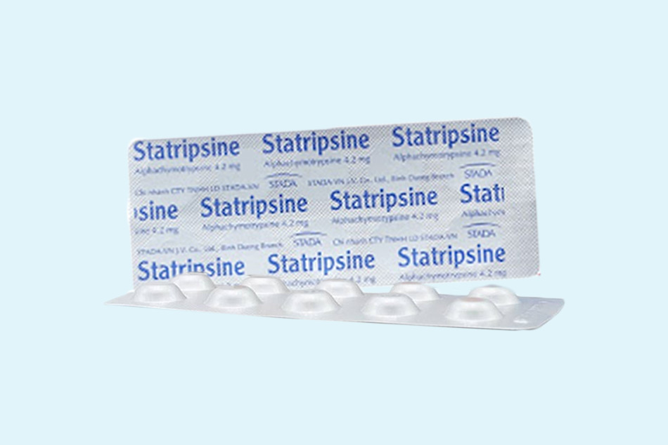 Hình ảnh của vỉ thuốc Statripsine