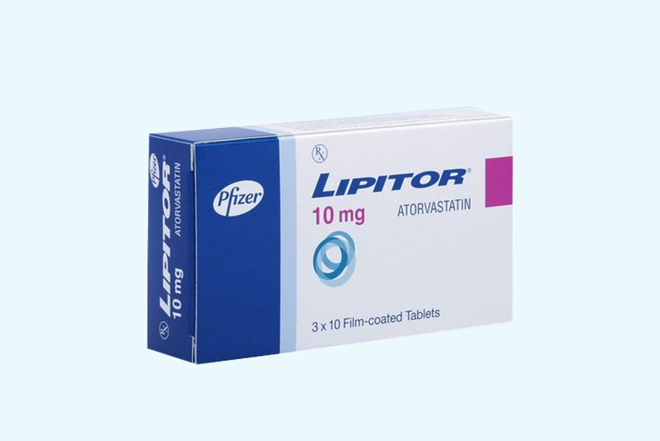 Hình ảnh hộp thuốc Lipitor 10mg