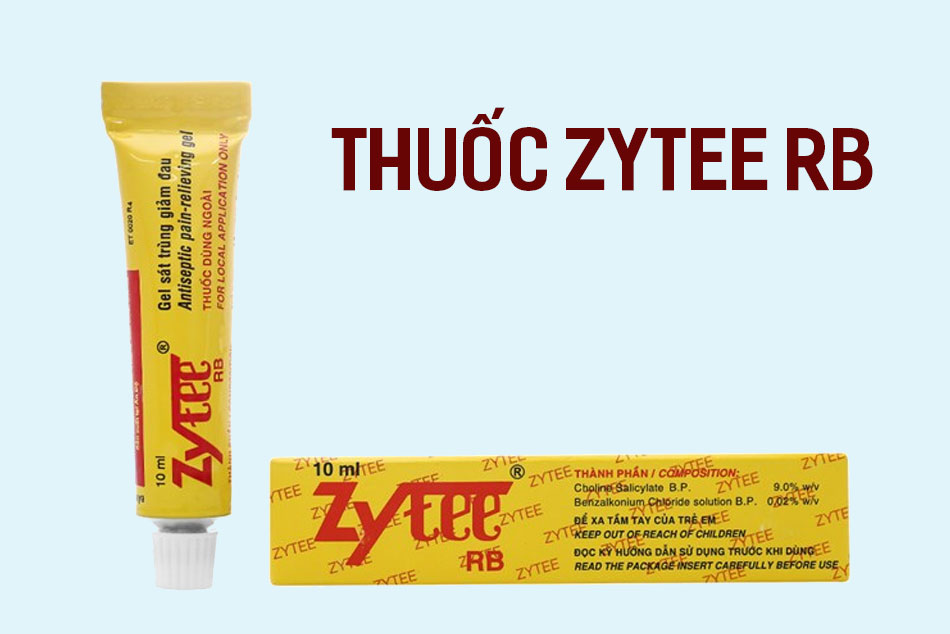 Tuýp sát khuẩn, giảm đau răng Zytee RB
