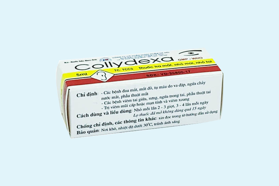 Chỉ định của thuốc Collydexa 
