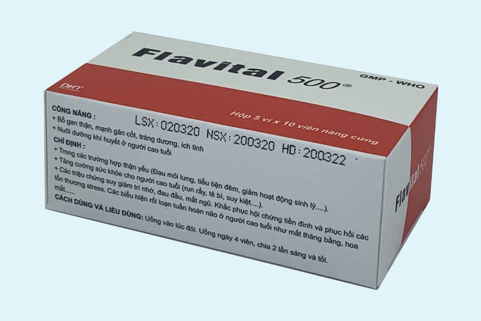 Công dụng thuốc Flavital 500
