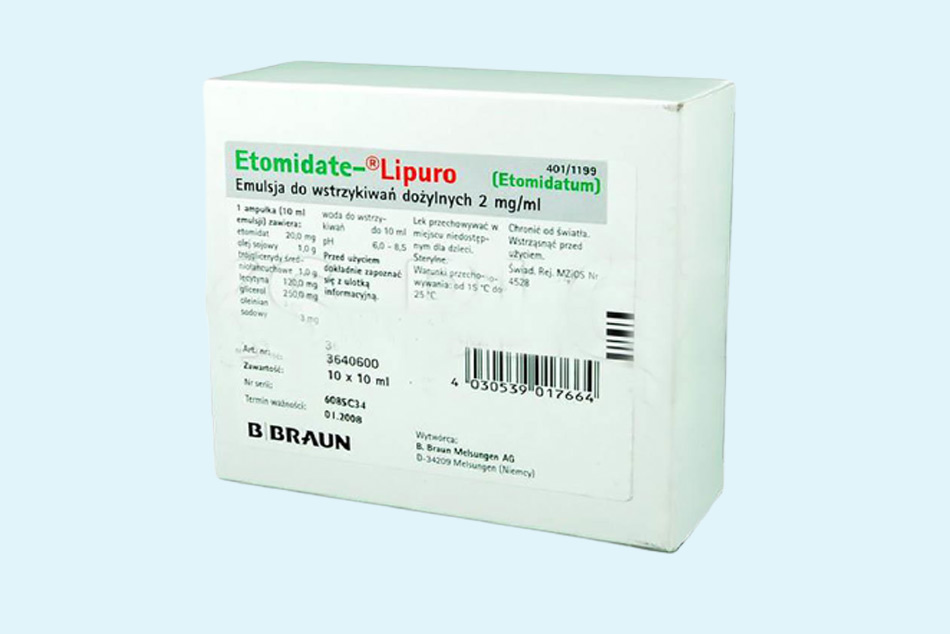 Hình ảnh hộp thuốc Etomidate - Lipuro