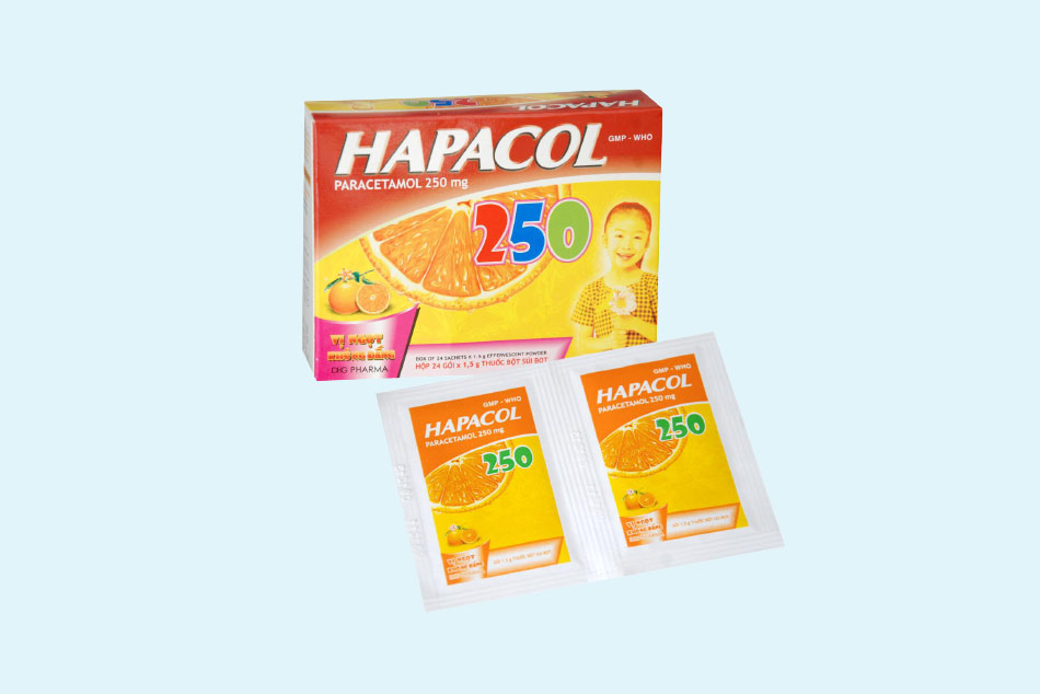 Dạng đóng gói của thuốc Hapacol 250