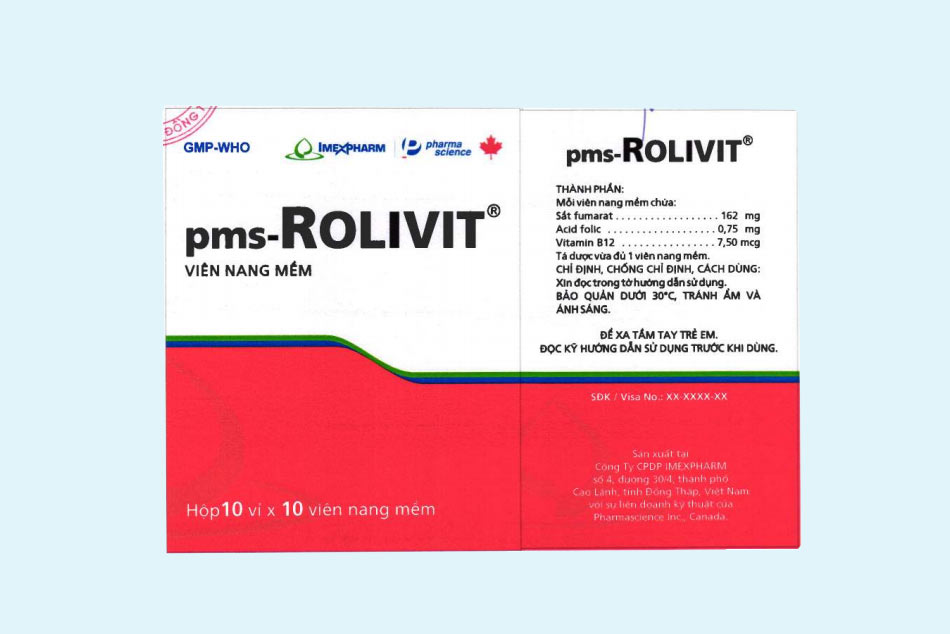 Hình ảnh bao bì thuốc Rolivit