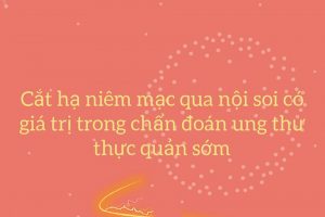 Cắt hạ niêm mạc qua nội soi có giá trị trong chẩn đoán ung thư thực quản sớm