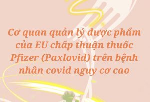 Cơ quan quản lý dược phẩm của EU chấp thuận thuốc Pfizer (Paxlovid) trên bệnh nhân covid nguy cơ cao