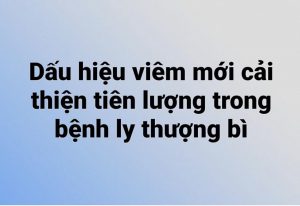 Dấu hiệu viêm mới cải thiện tiên lượng trong bệnh ly thượng bì