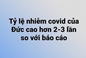 Tỷ lệ nhiễm covid của Đức cao hơn 2-3 lần so với báo cáo