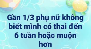 Gần 1/3 phụ nữ không biết mình có thai đến 6 tuần hoặc muộn hơn.