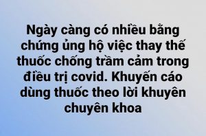 Ngày càng có nhiều bằng chứng ủng hộ việc thay thế thuốc chống trầm cảm trong điều trị COVID-19