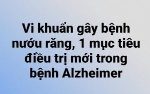 Vi khuẩn gây bệnh nướu răng, 1 mục tiêu điều trị mới trong bệnh Alzheimer?