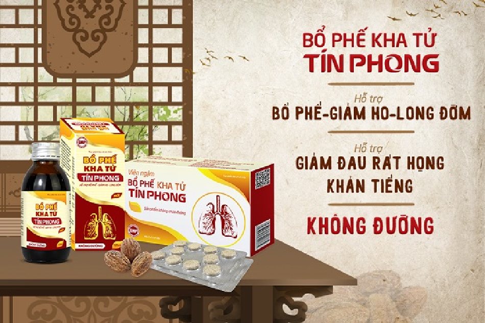 Bổ phế Kha tử Tín Phong giúp giảm ho, long đờm hiệu quả với thành phần hoàn toàn từ thảo dược.