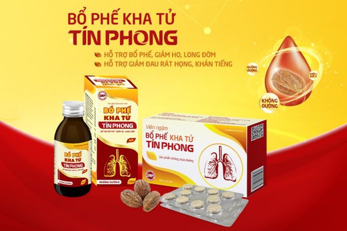 Bổ phế Kha tử Tín Phong có chứa dược liệu quý Kha tử giúp phát huy tối đa công dụng giảm ho, kháng khuẩn, chống viêm…