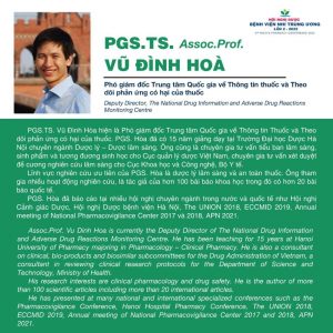 PGS.TS. Vũ Đình Hòa - Trung tâm Quốc gia về Thông tin thuốc & Phản ứng có hại của thuốc