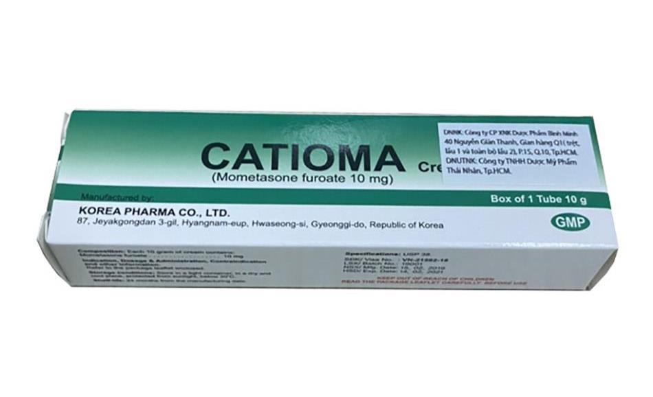 Hình ảnh của thuốc bôi da Catioma cream