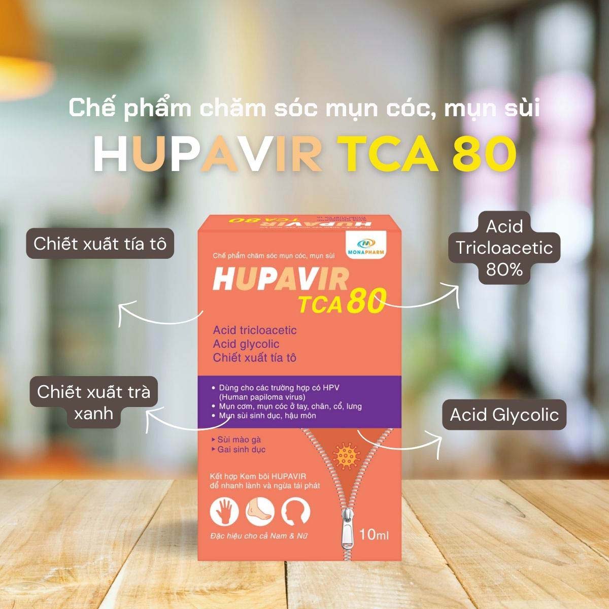 Thành phần của HUPAVIR TCA 80